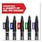 Sharpie S-Gel High-Performance Gel Pen, Retractable, Bold 1 mm, Black Ink, Black Barrel, PK12 PK 2096149 - alternate 5